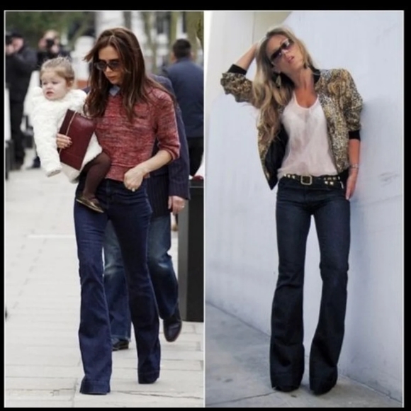 J BRAND "Love Story" Pure 722C darkwash flare jeans trousers #722C032 sz 28x33L - Picture 6 of 16